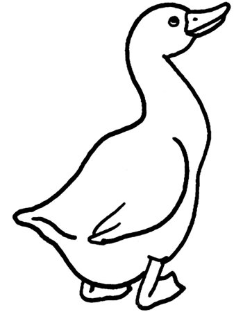 Гусь раскраска