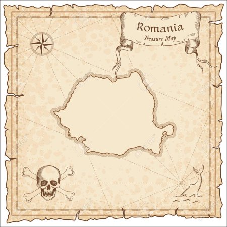 Старая Пиратская карта сокровищ