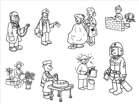 Трафареты профессии