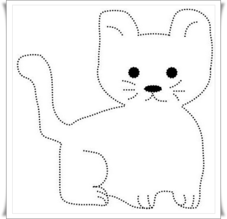 Кошка обводить по точкам