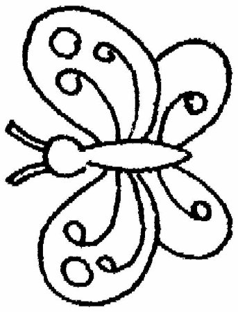 Трафарет бабочки для чеканки