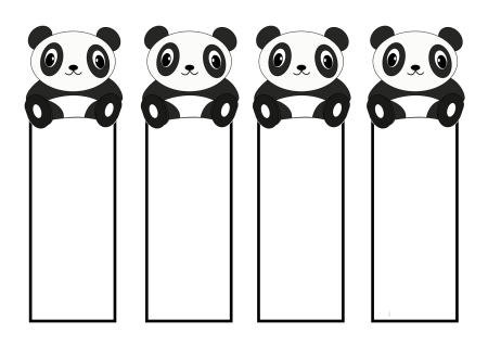 Закладки черно белые