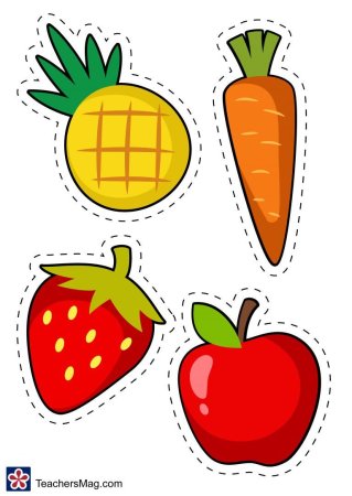 Полезные продукты вырезать