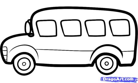 Автобус карандашом