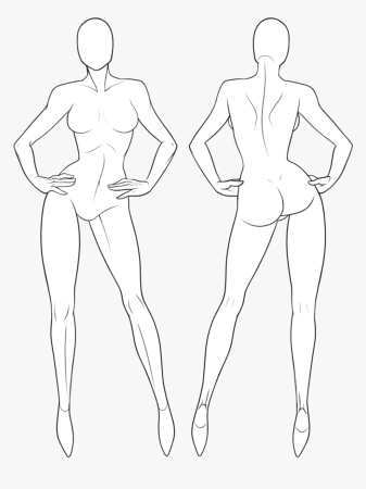 Женская фигура для рисования одежды