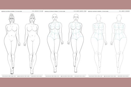 Макет для рисования одежды