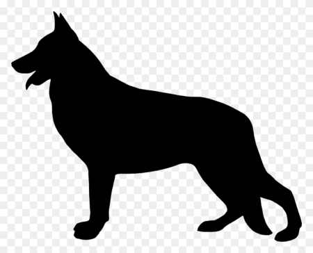 Восточно-европейская овчарка силуэт