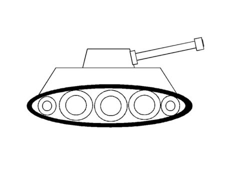 Танк карандашом