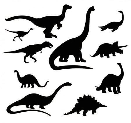 Трафарет динозавра для рисования (45 фото)