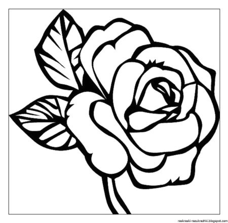 Трафарет розы для рисования (45 фото)