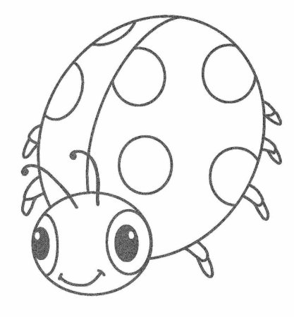 Божья коровка раскраска