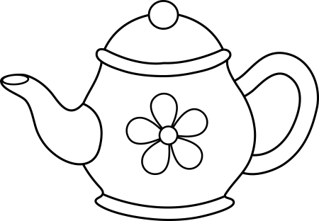 Чайник раскраска
