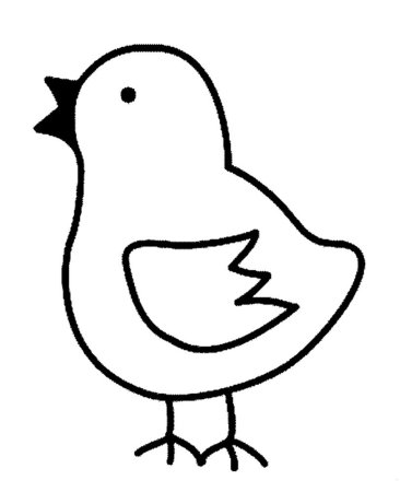 Цыпленок контур