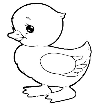Трафарет цыпленка для рисования для детей