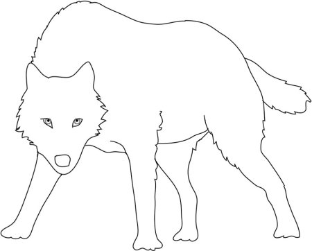 Трафарет волка для рисования (49 фото)