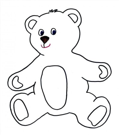 Раскраска. Медвежонок