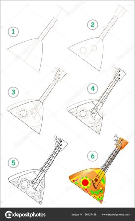 Балалайка рисунок