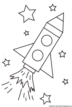 Трафарет ракеты для рисования (50 фото)