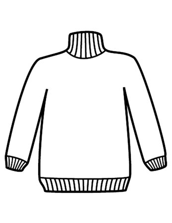 Свитер раскраска