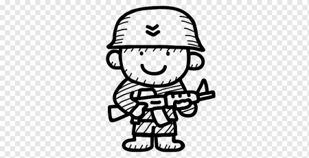 Военный карандашом