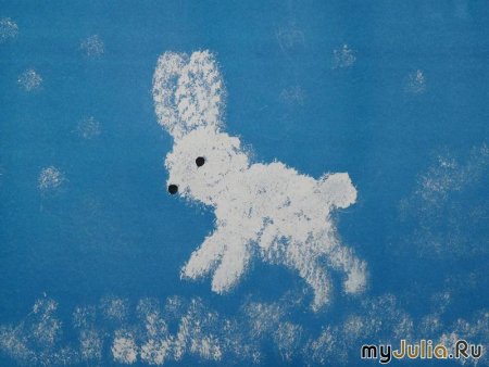 Рисование зайца в средней группе