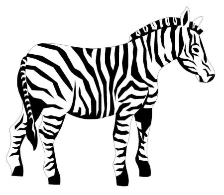 Трафарет зебры для рисования (45 фото)