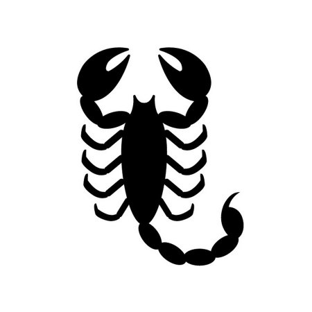 Скорпион трафарет