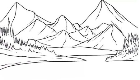 Раскраска горы