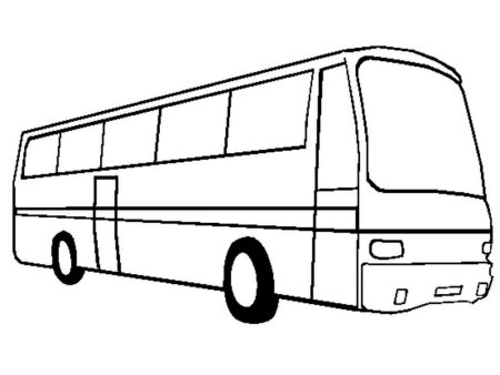 Шаблон автобуса для рисования