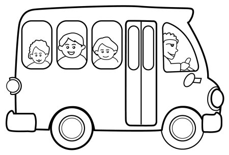 Аппликация автобус