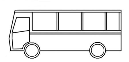 Автобус карандашом
