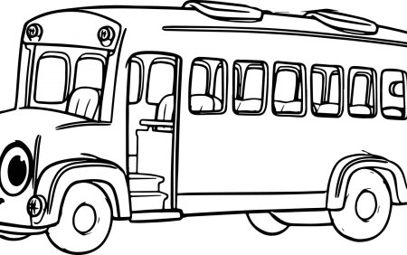 Трафарет автобуса для рисования (43 фото)