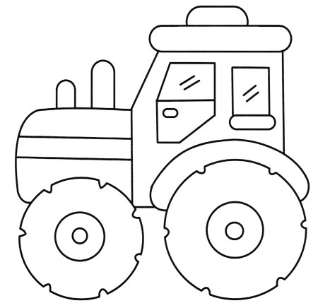 Raskraska для детей Traktor