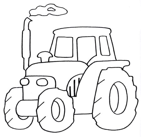 Raskraska для детей Traktor