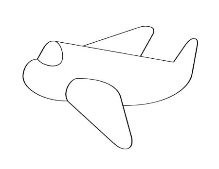 Трафарет самолета для рисования (48 фото)