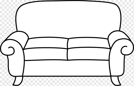 Раскраска диван