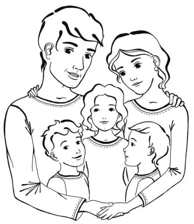 Родители раскраска для детей