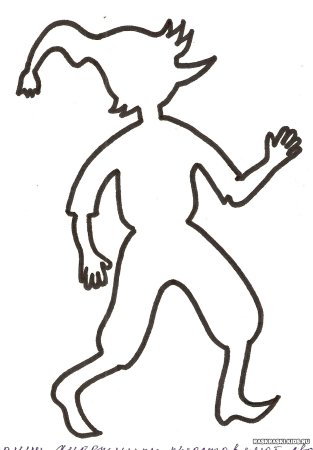 Силуэты сказочных персонажей