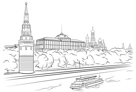 Трафарет кремля для рисования (44 фото)