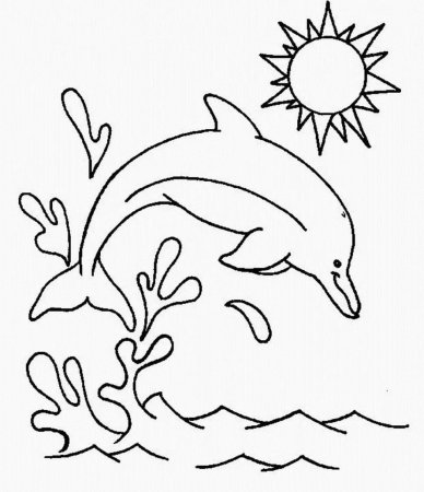 Трафарет дельфина для рисования (44 фото)