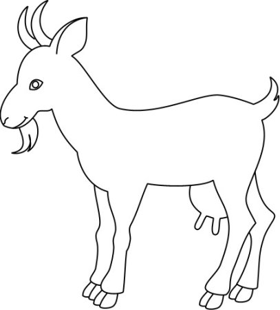 Трафарет козы для рисования (44 фото)