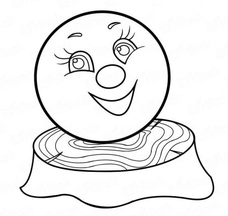 Герои сказки Колобок раскраска