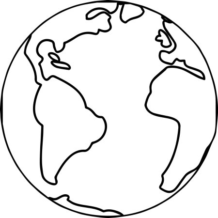 Планета земля раскраска