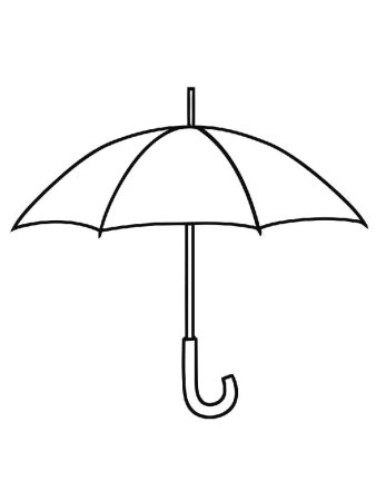 Трафарет зонта для рисования (44 фото)