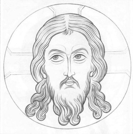 Икона Божией матери вектор