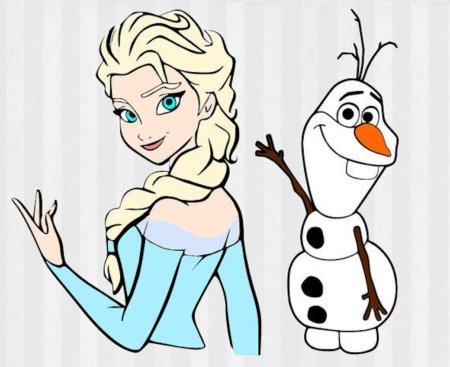Раскраски для девочек Elsa Anna