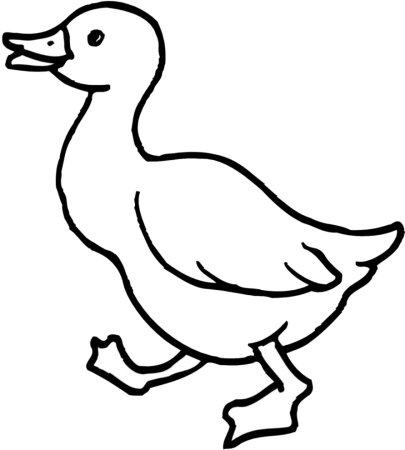 Гусь раскраска