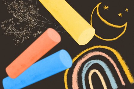 Игра инструменты для рисования мелками