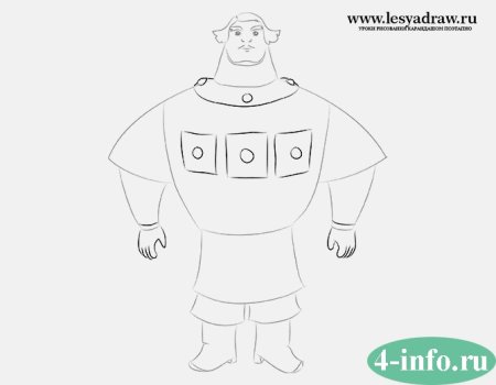 Илья Муромец рисунок карандашом 5 класс