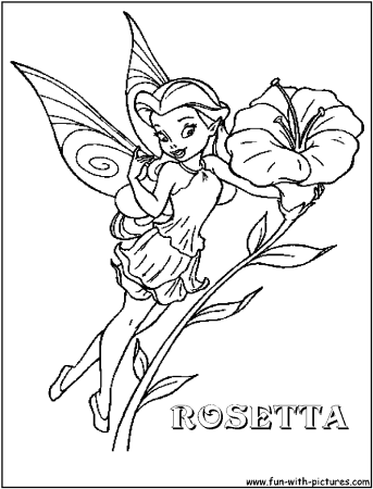 Фея Розетта раскраска